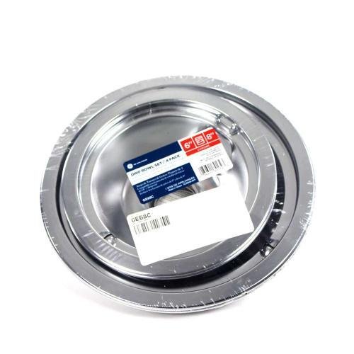 GE68C - GE Range Drip Bowl/Pan Set 6" and 8"