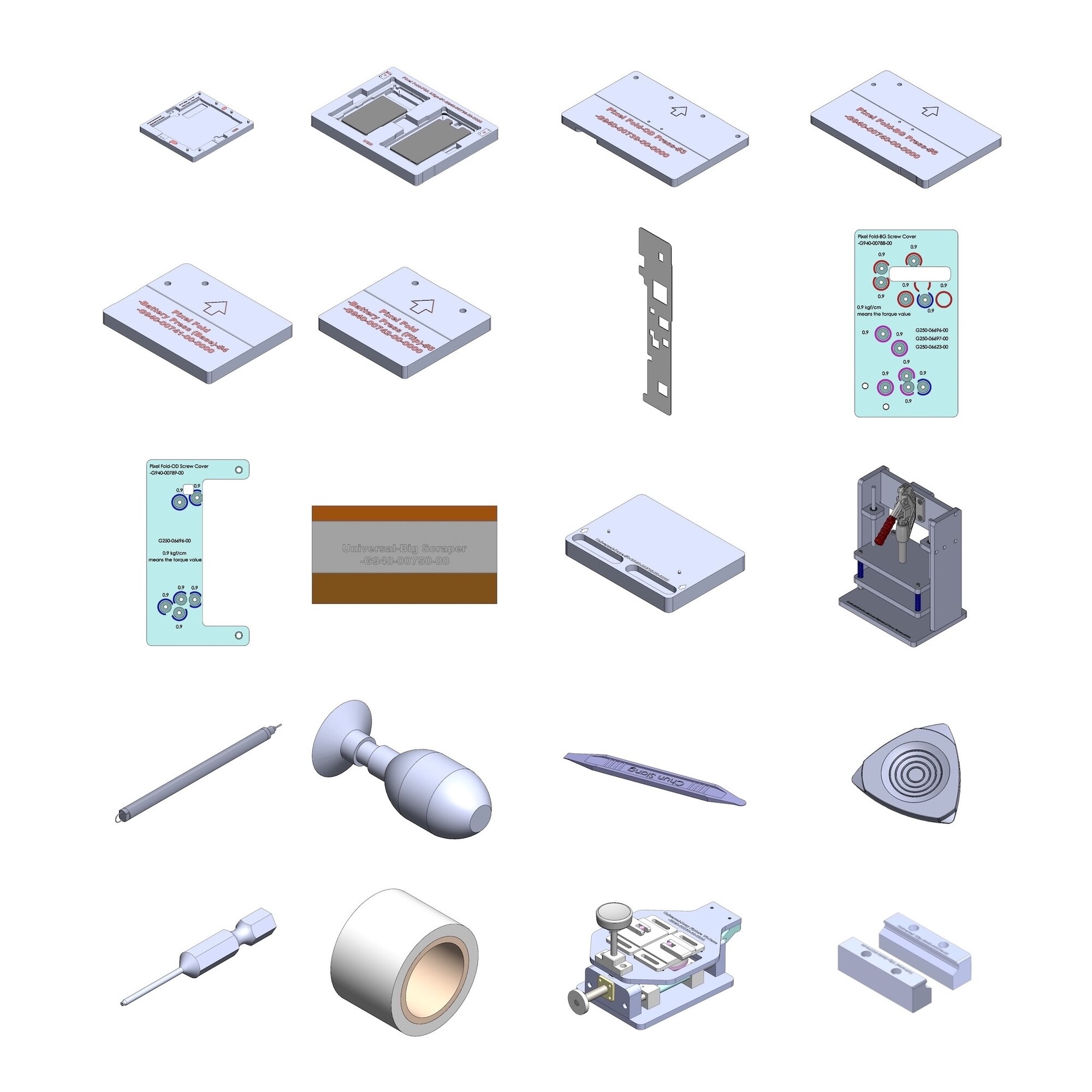 Tool Bundle for Google Pixel Fold Repair