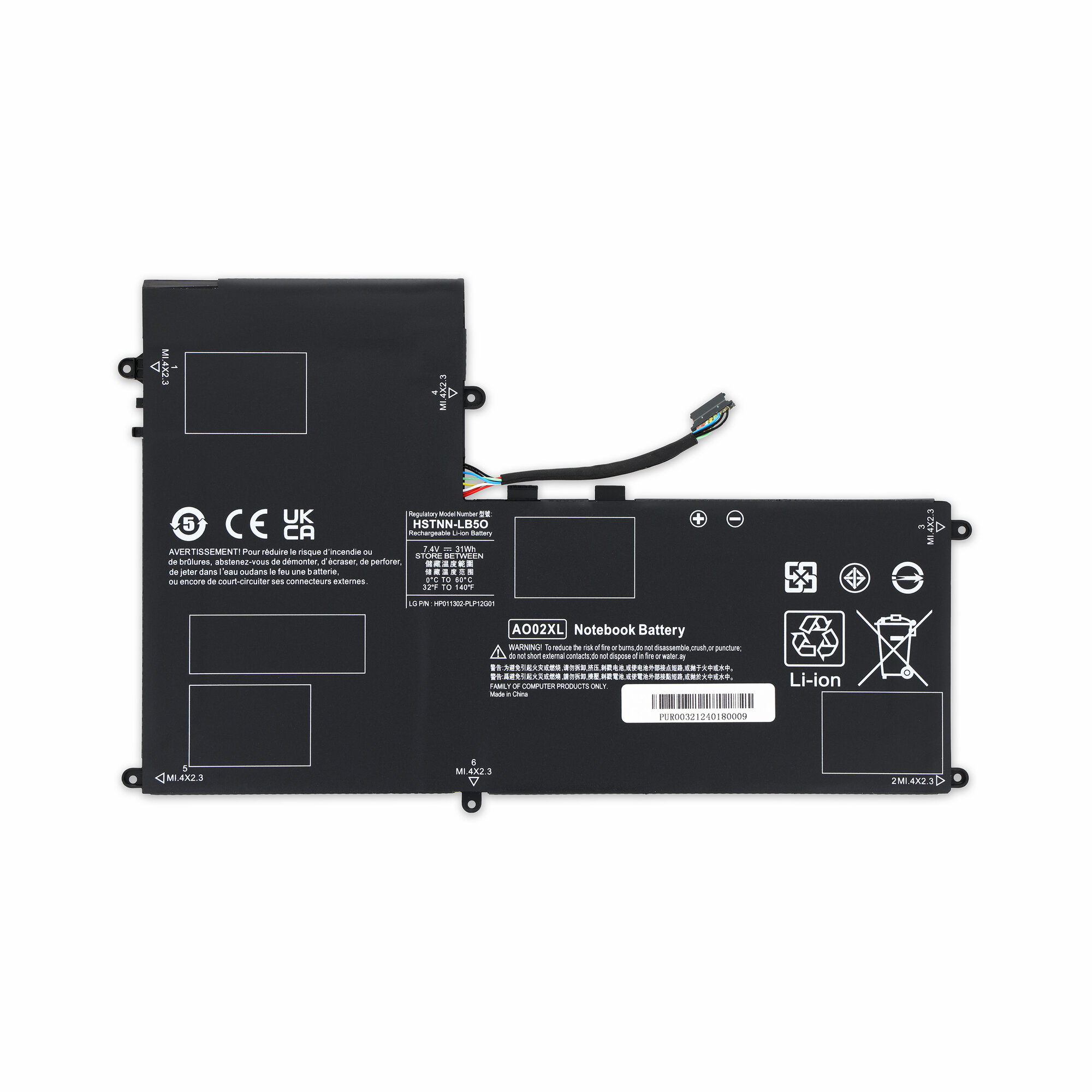 HP AO02XL Battery