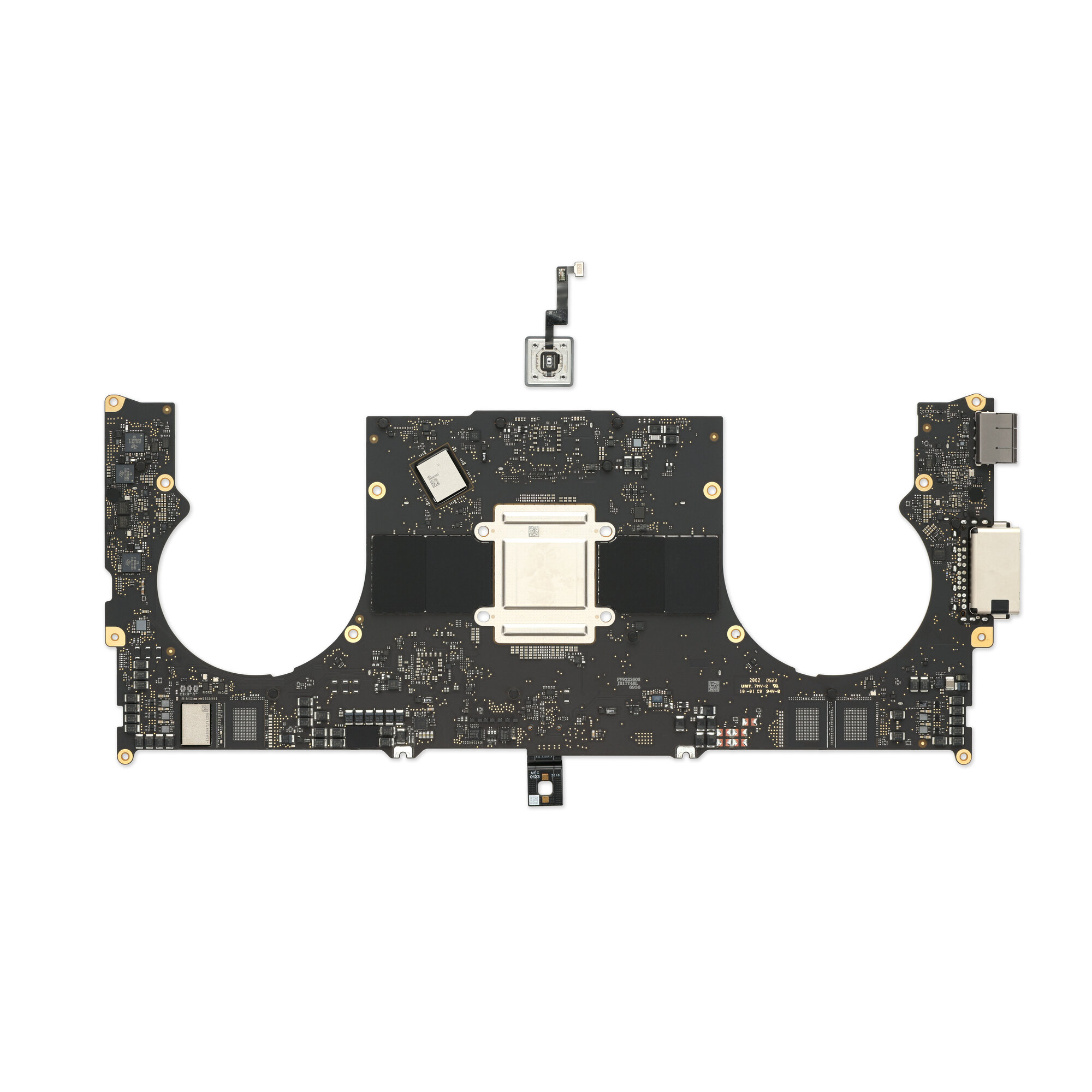 MacBook Pro 14" (A2779, 2023) 10-Core 3.49 GHz CPU/16-Core GPU Logic Board with Paired Touch ID Sensor