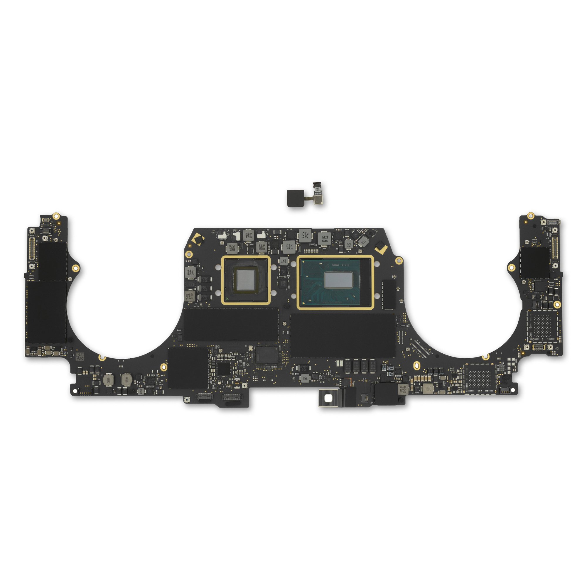 MacBook Pro 15" Retina (Mid 2019) 2.3 GHz Logic Board, Radeon Pro 560X, with Paired Touch ID Sensor