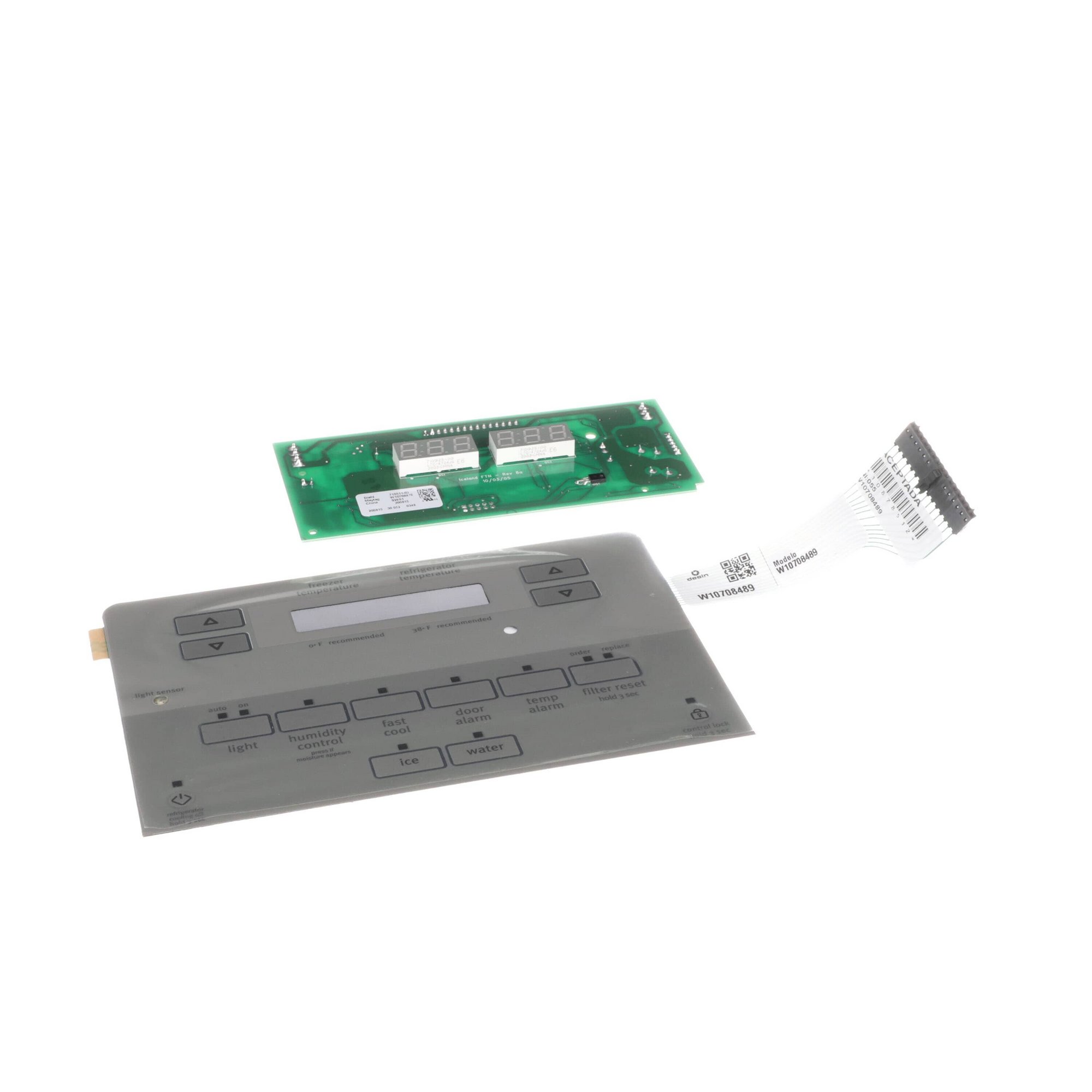 Whirlpool Refrigerator Dispenser Control Board and Panel Assembly - W10740217